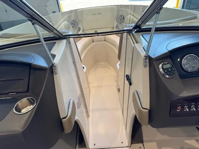 Slide: The Image of 2007 Sea Ray 230 Select boat interior with open windshield and dashboard view. - 4