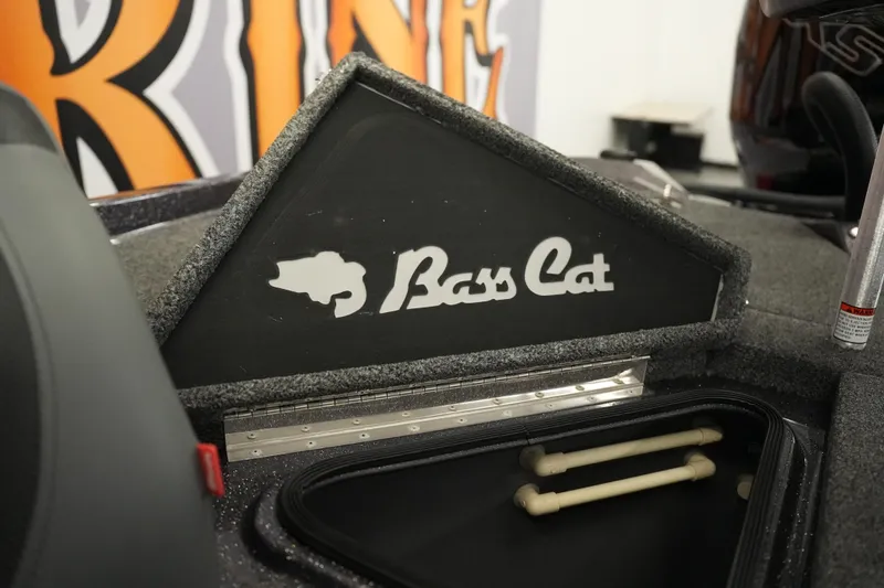 Slide: The Image of 2025 Bass Cat Puma STS interior with sleek, modern seating design. - 23