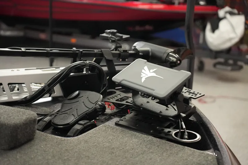 Slide: The Image of 2025 Bass Cat Puma STS with Mercury Pro XS 300 engine, showcasing sleek design and power. - 9