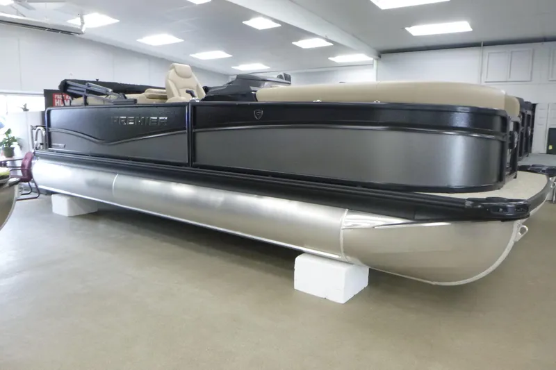 The Image of 2026 Premier 230 Sunsation RF - CL pontoon boat in showroom display. - 1