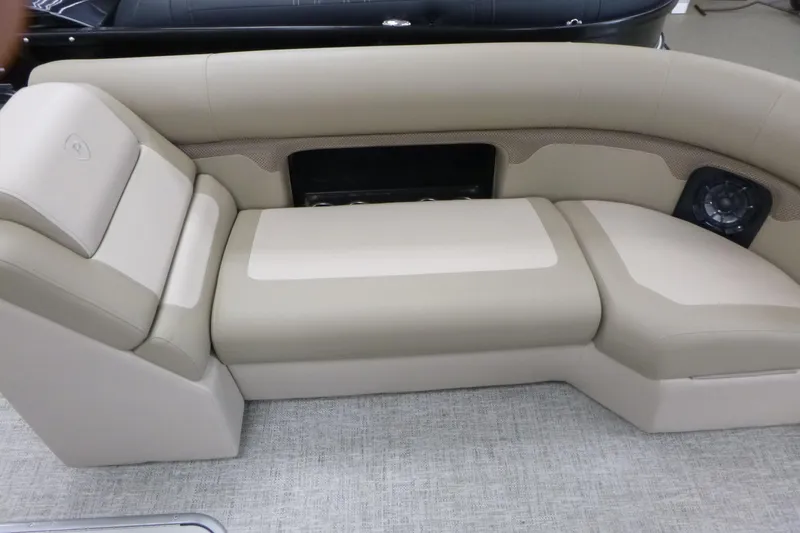 Slide: The Image of Luxurious seating on 2026 Premier 230 Sunsation RF - CL pontoon boat. - 6