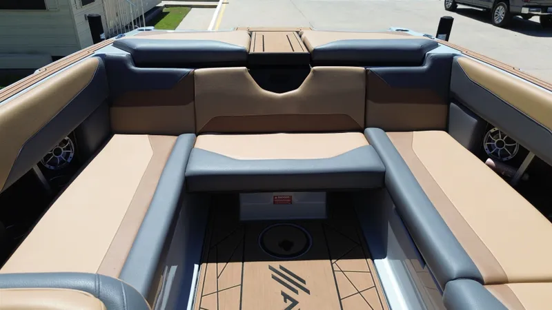 Slide: The Image of Interior of 2024 ATX TYPE S boat with luxurious seating. - 22