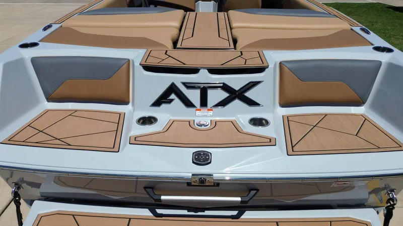 Slide: The Image of 2024 ATX TYPE S boat with stylish design and luxurious features. - 23