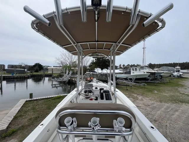 Slide: The Image of 2019 Parker 1801 Center Console boat at dock. - 13