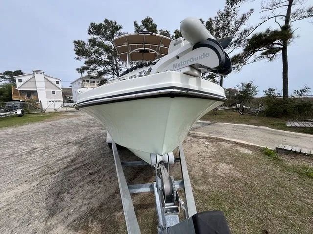 Slide: The Image of 2019 Parker 1801 Center Console boat on trailer, side view. - 3