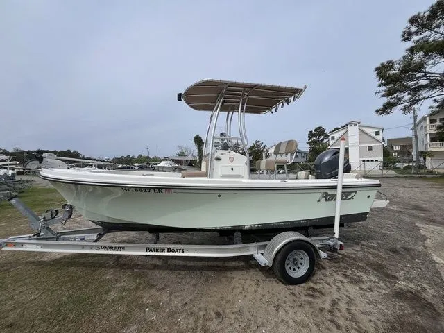 Slide: The Image of 2019 Parker 1801 Center Console boat on trailer. - 4