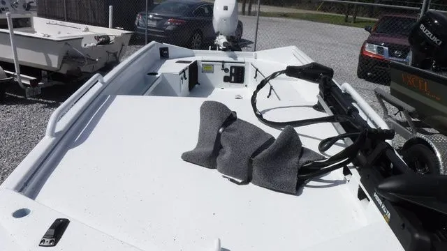 Slide: The Image of 2026 Excel Boats Viper F4 1751 on a parking lot. - 7