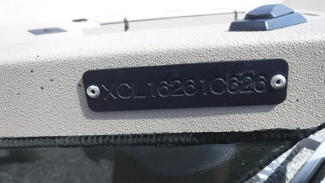 Slide: The Image of Serial number plate of Excel Boats River Warrior 1751, year 2026. - 9