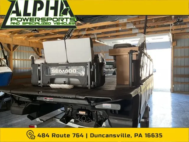 Slide: The Image of 2026 Sea-Doo Switch Cruise 21 in warehouse at Alpha Powersports. - 6