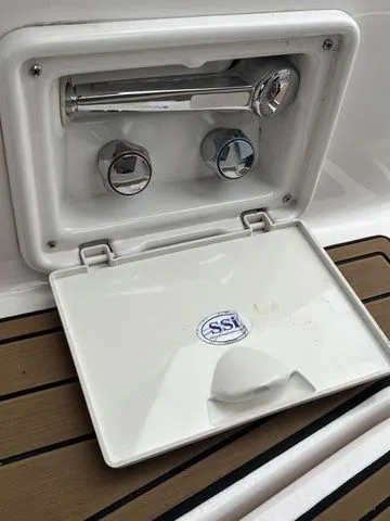 Slide: The Image of Regal Express Cruiser 30, 2014: Exterior shower with SSI logo. - 14