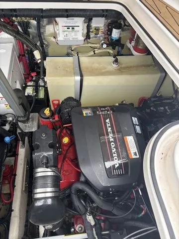 Slide: The Image of Engine compartment of a 2014 Regal Express Cruiser 30 with Volvo Penta engine. - 41