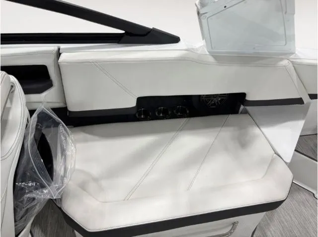 Slide: The Image of Interior of 2026 Cobalt R6 with white leather seating. - 12