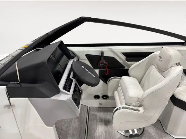 Slide: The Image of Interior of 2026 Cobalt R6 with modern helm and luxurious seating. - 6