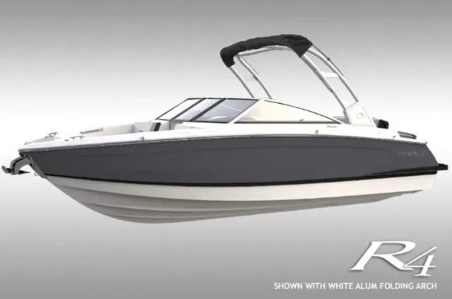 The Image of 2026 Cobalt R4 boat with white aluminum folding arch. - 1