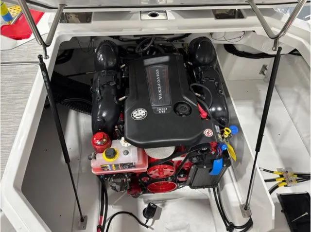 Slide: The Image of Engine compartment of 2026 Cobalt R6 boat. - 15