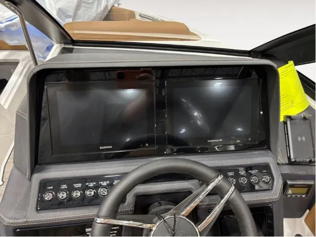 Slide: The Image of Dashboard of 2026 Cobalt R4 featuring dual Garmin displays. - 7
