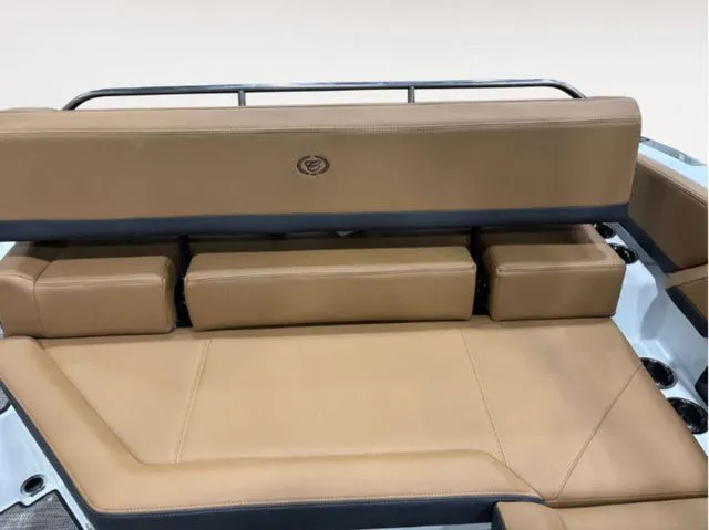 Slide: The Image of Rear seating of 2026 Cobalt R4 with beige leather upholstery. - 9