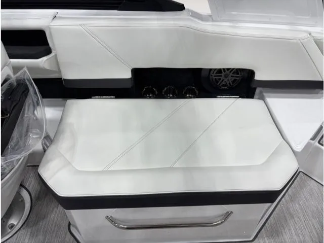 Slide: The Image of Interior of 2026 Cobalt R6 with white upholstered seating. - 11