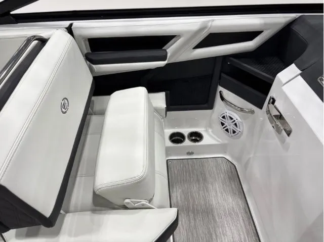 Slide: The Image of Interior of 2026 Cobalt R6 with white leather seating. - 7