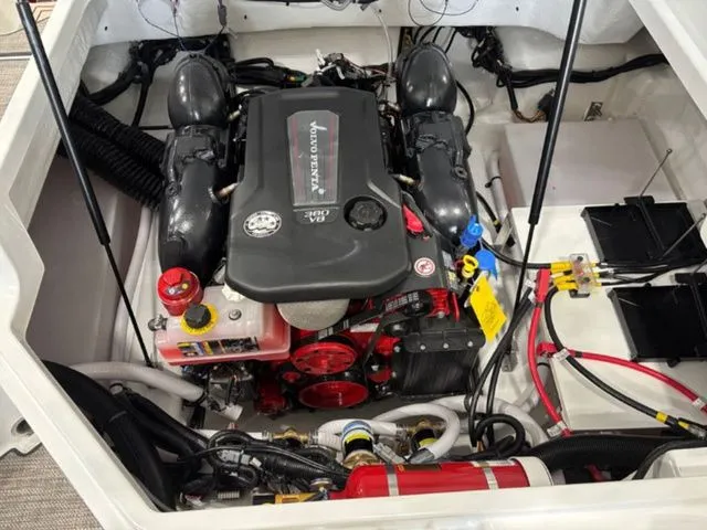 Slide: The Image of Engine compartment of 2026 Cobalt R4 Surf with Volvo Penta engine. - 14