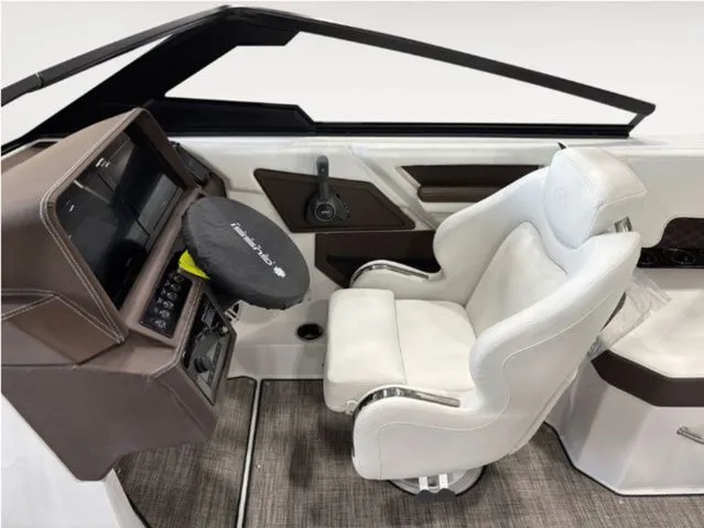 Slide: The Image of Interior of 2026 Cobalt R4 Surf with white seat and dashboard. - 7