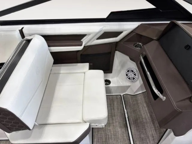 Slide: The Image of Interior of 2026 Cobalt R4 Surf with luxurious seating. - 8