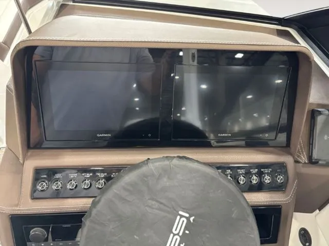 Slide: The Image of Dashboard of 2026 Cobalt R4 Surf with dual screens. - 9