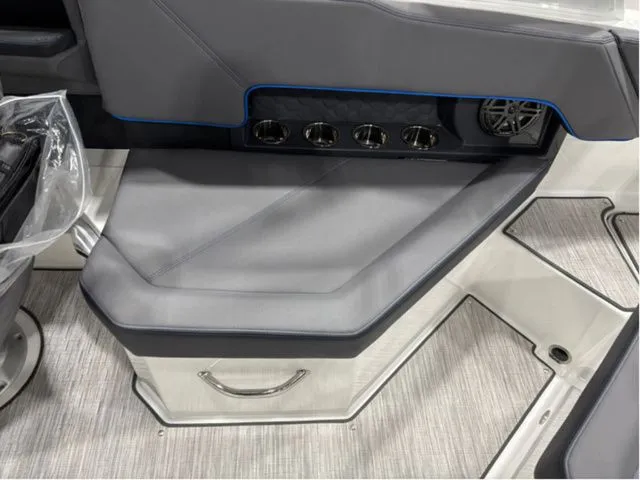 Slide: The Image of Interior of 2026 Cobalt R4 Surf with gray upholstery. - 13