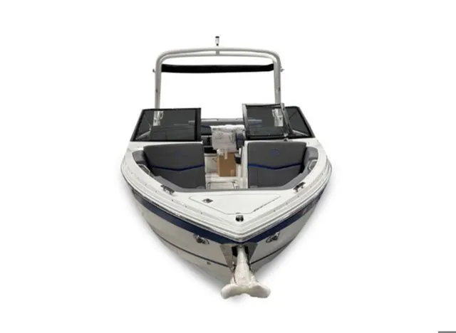 Slide: The Image of 2026 Cobalt R4 Surf boat, front view, modern design. - 6