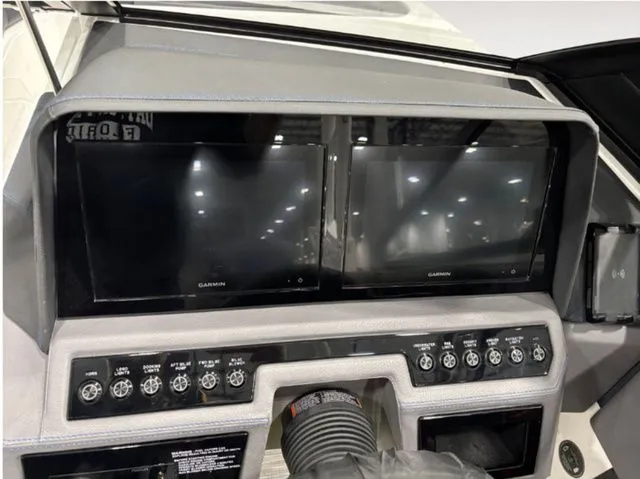 Slide: The Image of Dashboard of 2026 Cobalt R4 Surf with Garmin screens. - 9