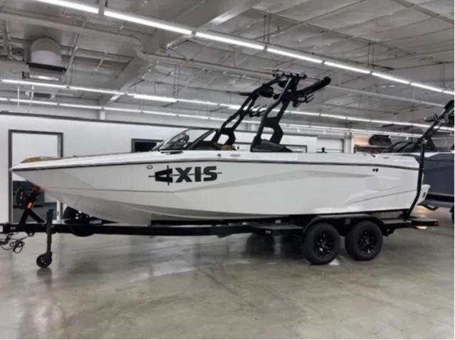 The Image of 2026 Axis Wake Research A225 boat in a warehouse. - 1