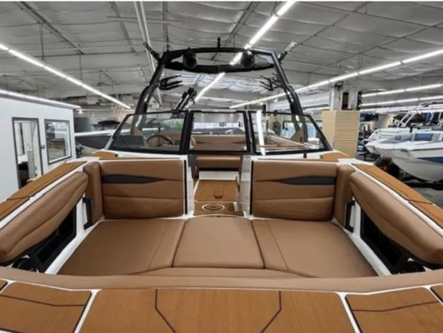 Slide: The Image of Interior view of Axis Wake Research A225 boat, model year 2026. - 9