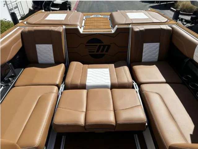 Slide: The Image of Luxurious interior of the 2026 Malibu Wakesetter 24 MXZ. - 11
