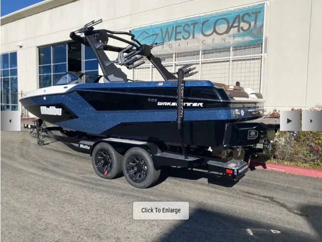 Slide: The Image of 2026 Malibu Wakesetter 23 MXZ boat at West Coast Boat Center. - 3