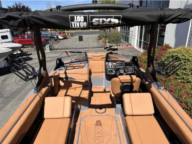 Slide: The Image of Interior view of the 2026 Axis Wake Research T235 boat. - 6