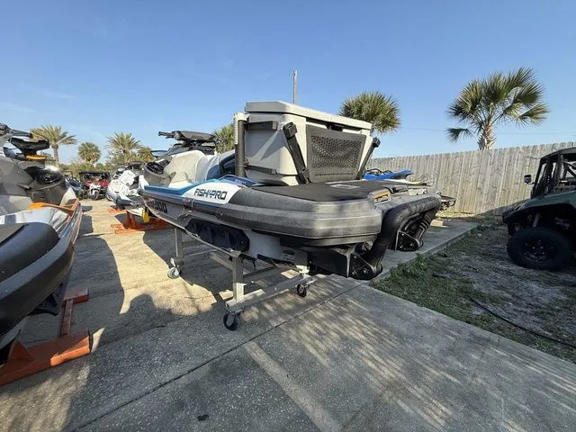 Slide: The Image of 2021 Sea-Doo Fish Pro™ iDF with sound system on a trailer. - 3
