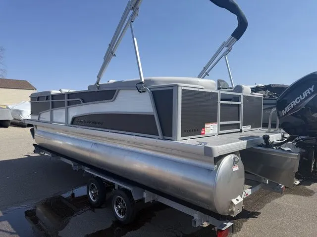 Slide: The Image of Princecraft Vectra 23 QL 2026 pontoon boat on trailer. - 3