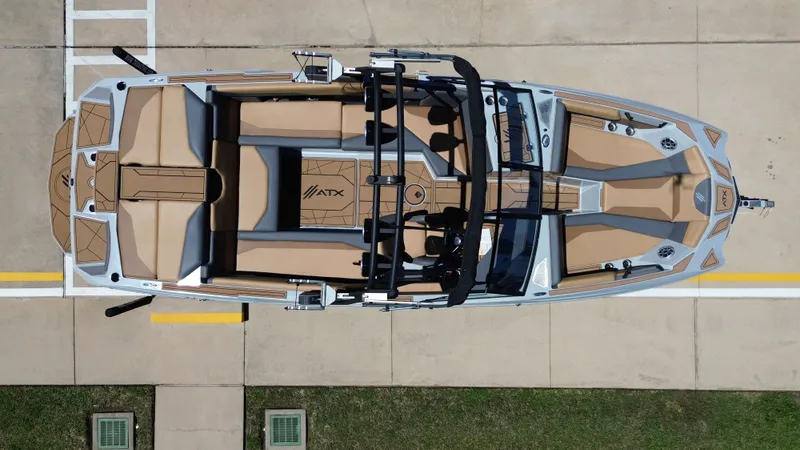 Slide: The Image of Aerial view of 2024 ATX TYPE S boat on concrete surface. - 18