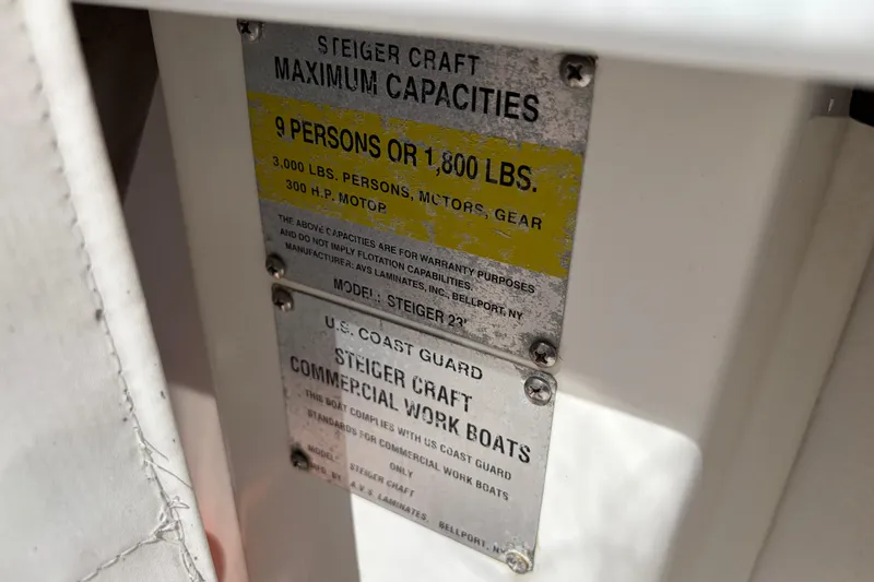 Slide: The Image of Capacity plate indicating maximum load and passenger limits. - 14
