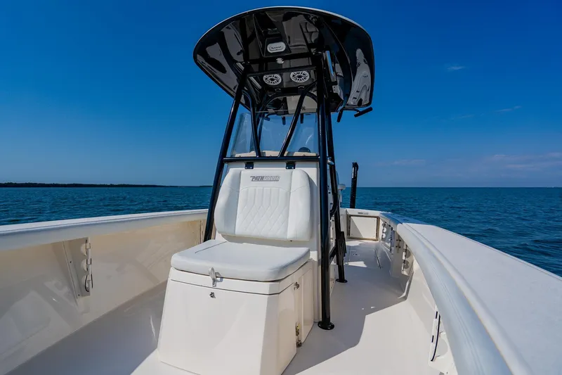 Slide: The Image of 2023 Pathfinder 2700 Open boat on calm ocean under clear blue sky. - 33