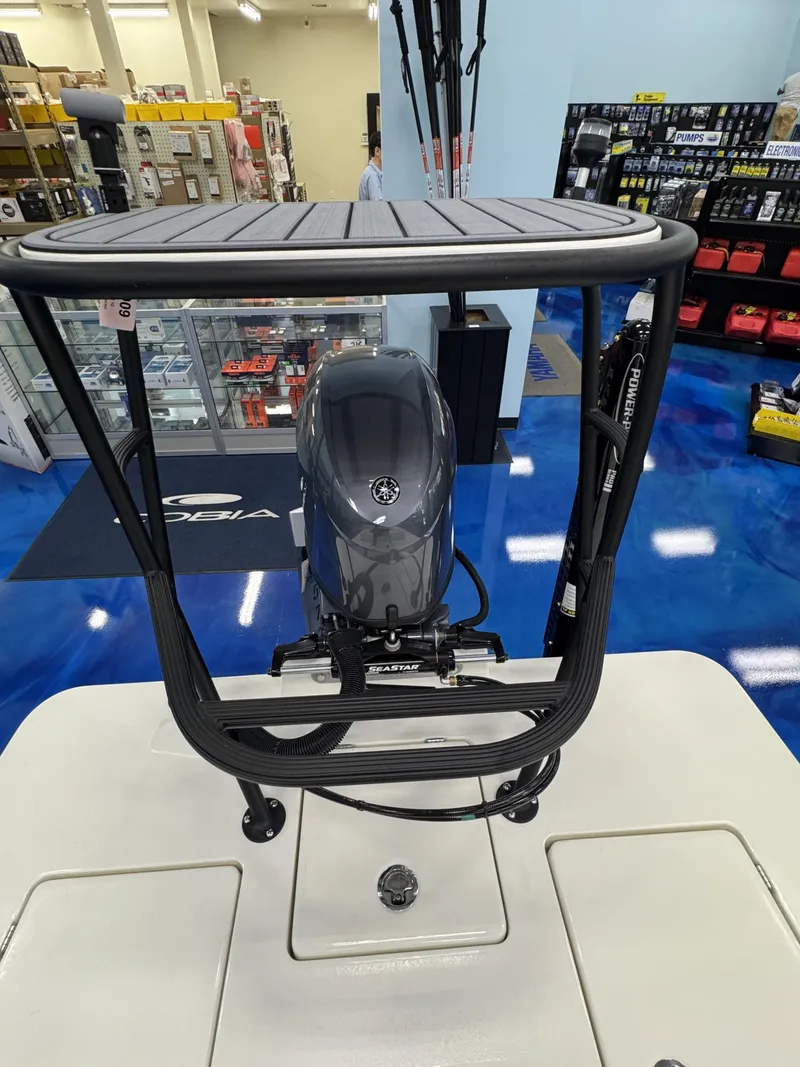 Slide: The Image of Maverick HPX-S 2026 boat motor in a showroom. - 20