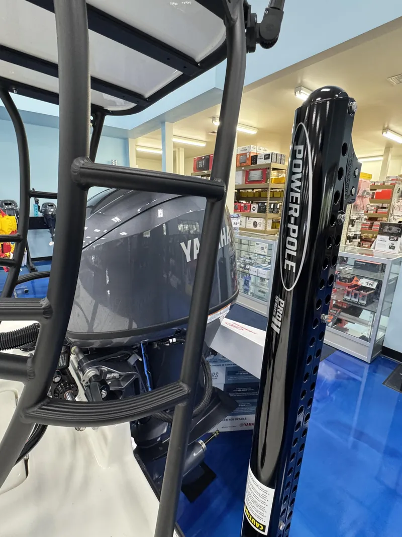 Slide: The Image of Maverick HPX-S 2026 with Yamaha engine and Power-Pole in store. - 21