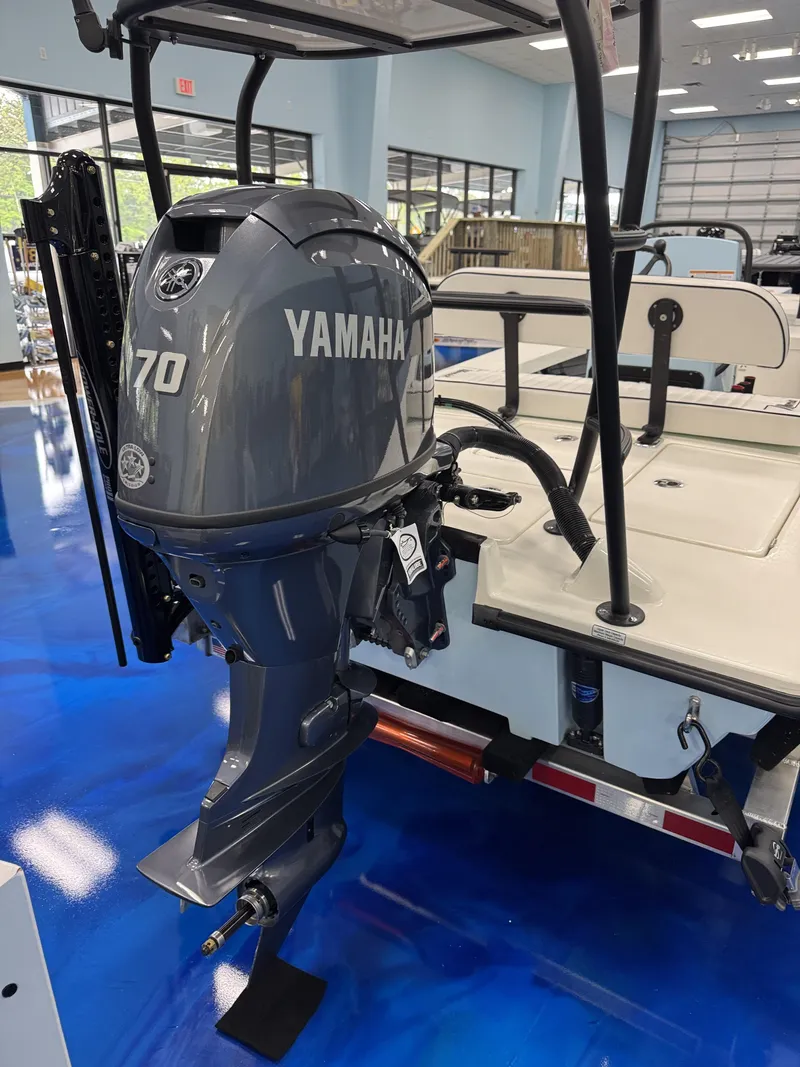 Slide: The Image of Yamaha 70 HP outboard motor on Maverick HPX-S 2026 boat. - 5