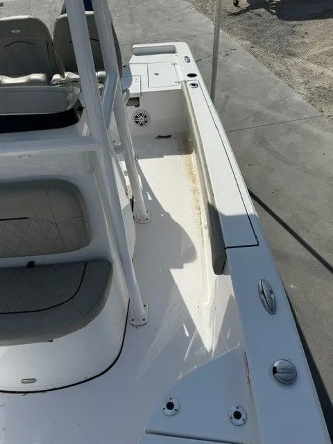 Slide: The Image of Interior view of a 2022 Sportsman Masters 227 Bay Boat. - 10