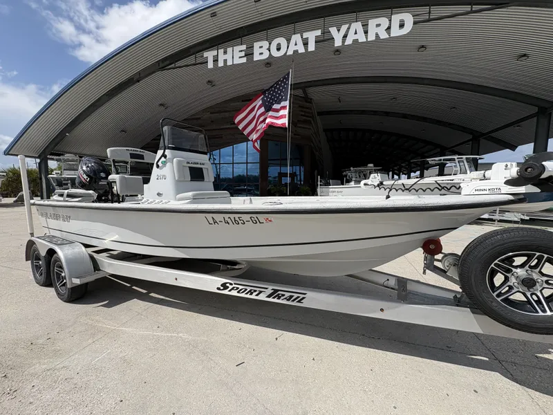 Slide: The Image of 2020 Blazer Bay 2170 boat on trailer at The Boat Yard. - 13