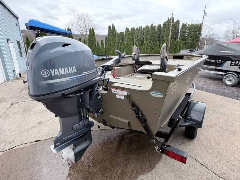 Slide: The Image of 2020 G3 Outfitter V177 T boat with Yamaha outboard motor. - 13