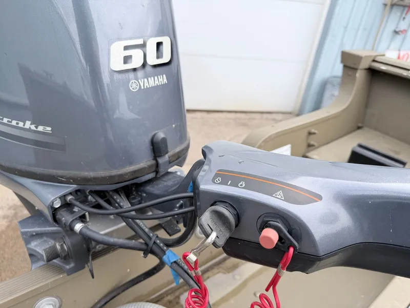 Slide: The Image of Yamaha 60 outboard motor on G3 Outfitter V177 T boat, 2020 model. - 27