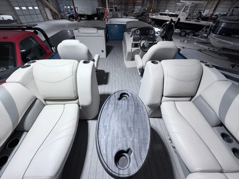 Slide: The Image of Interior of a 2018 Sylvan 8522 LZ LES pontoon boat. - 5
