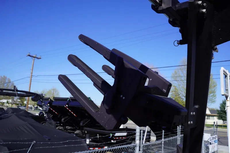 Slide: The Image of Outdoor view of 2023 Axis T235 boat accessory against clear blue sky. - 22