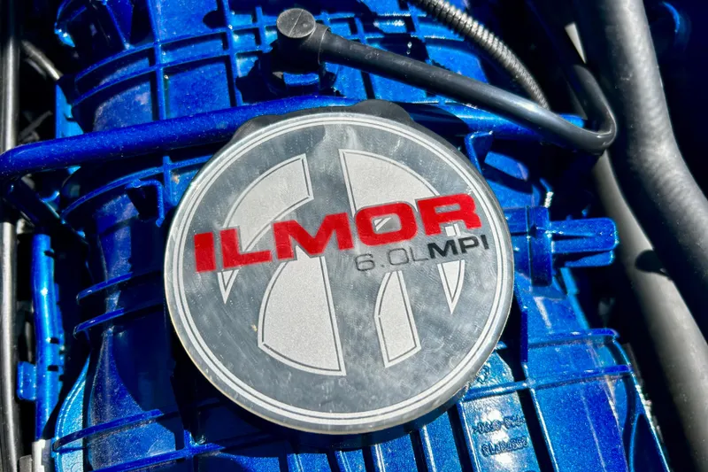 Slide: The Image of Close-up of Ilmor 6.0L MPI engine in 2021 MasterCraft NXT24 boat. - 25